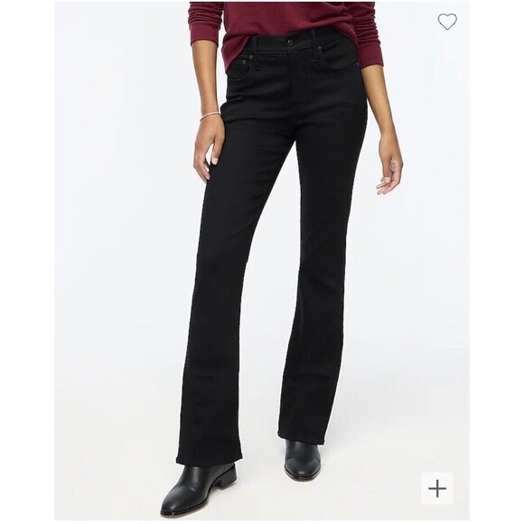 J.Crew Factory The Petites Bootcut jean in all-day stretch Midnight Wash NWT 24P - Picture 1 of 11